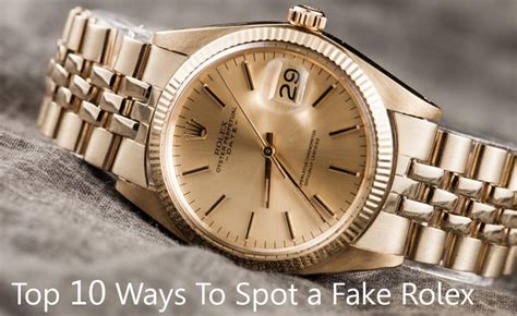 how to spot a fake rolex watch right away